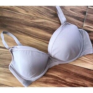 Maidenform Bra Size 40C Purple Mesh Overlay Band SN9300 Lightweight Semi Sheer